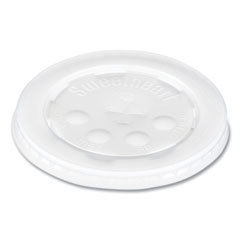 Polystyrene Cold Cup Lids, 16-24 oz Cups, Translucent, 125/Pack, 16 Packs/Carton